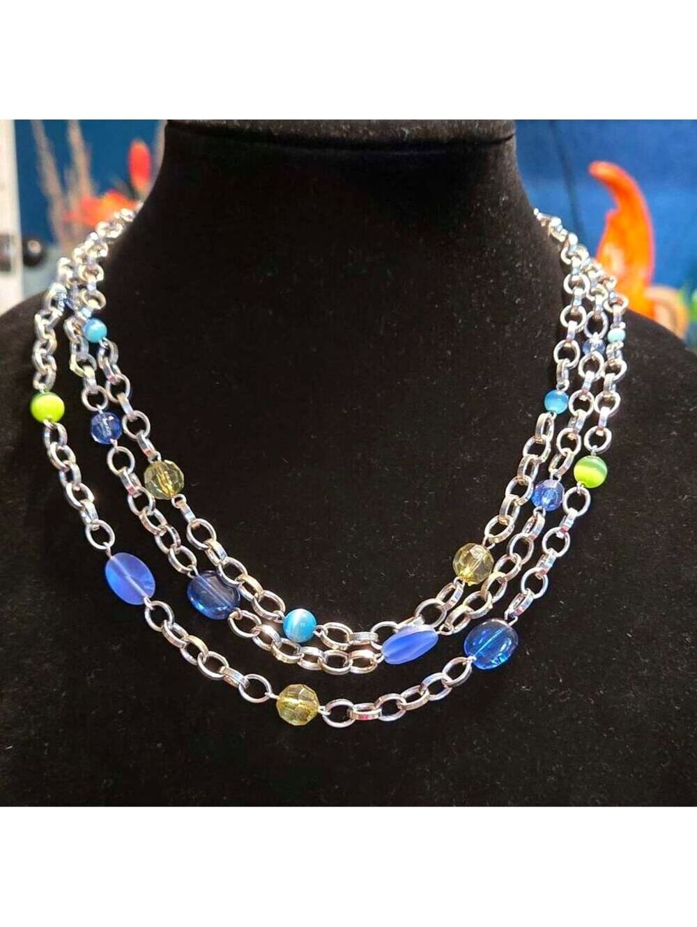 Premier Designs Costa Rica Multi Strand Beaded Necklace
